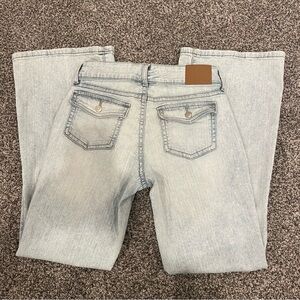 Aeropostale Light Blue Denim Jeans Low Rise Flare size 8